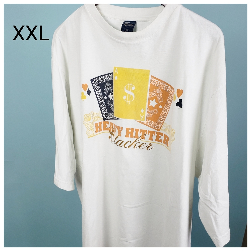 Exsto | Men's 2XL Graphic White T-Shirt